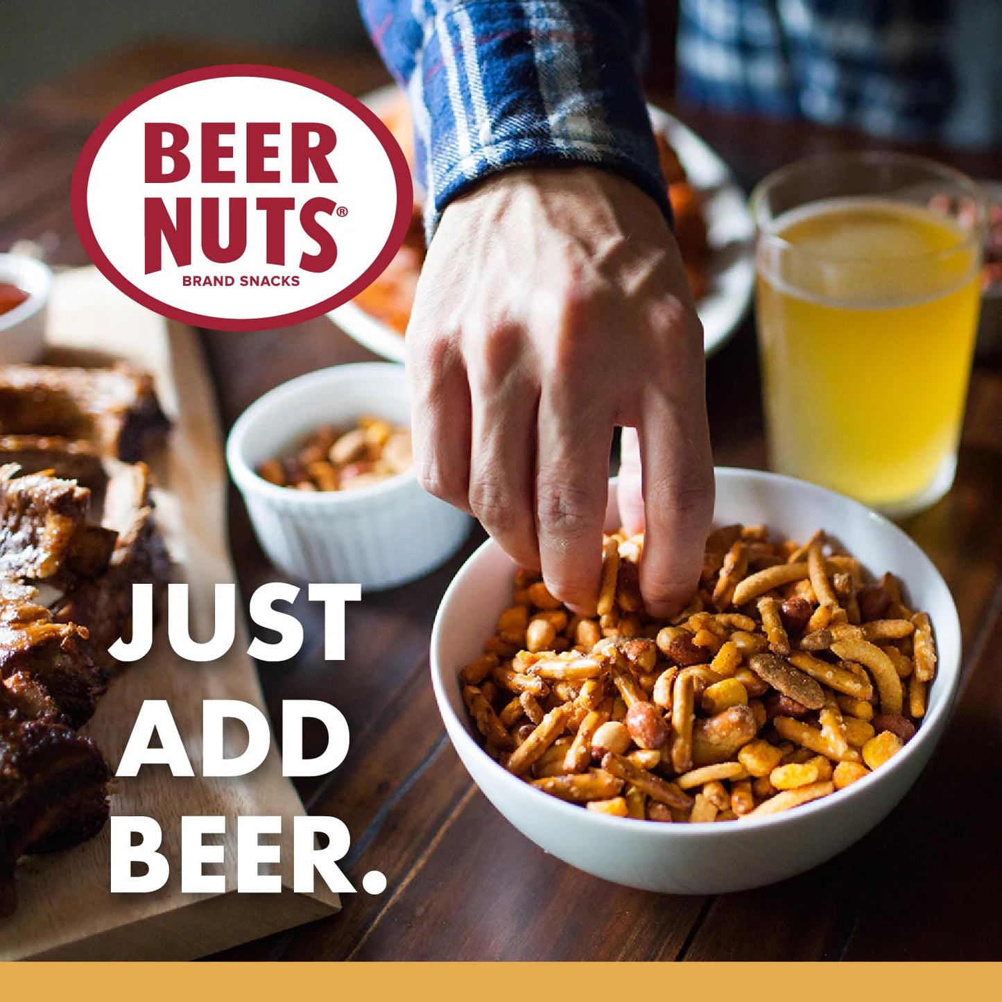 Malt-Inspired Nuts Brand Snacks, Original Nutcase, Perfect For Gifting, Original Peanuts, Original Bar Mix, Cashews, Almonds, Sweet & Spicy Bar Mix, Resealable Cans, Snackin Since 1953 (Pack Of 4)