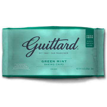 Guittard Green Mint Chips, 12-Ounce (Pack of 6)