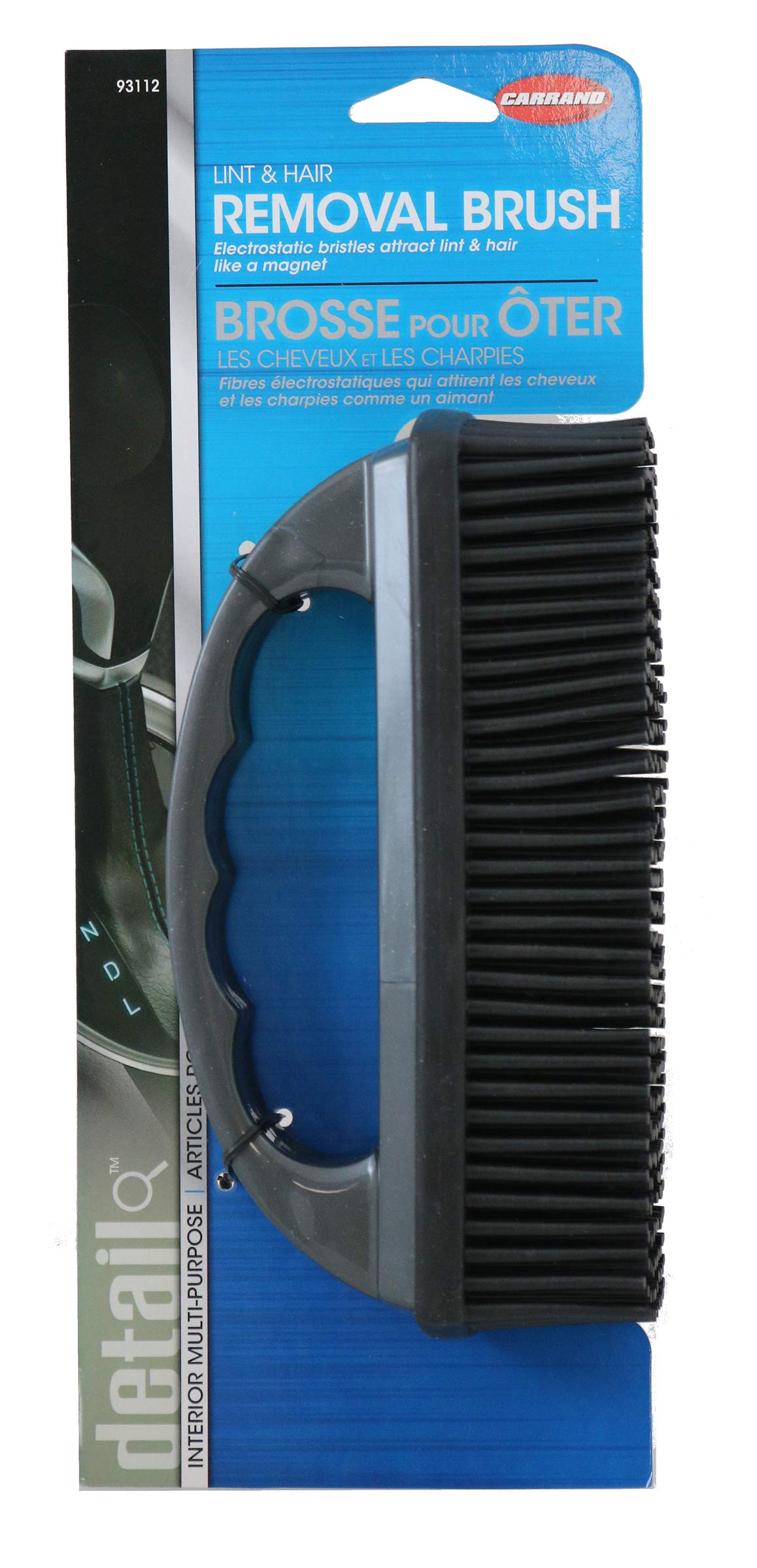 Carrand 93112 Lint And Hair Removal Brush, Single , Black