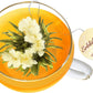 Creano Tea Gift Set Blooming Tea In Cup Size - 8 Pcs Flowering White Tea With Glass Tea Cup - 7Oz (200Ml)