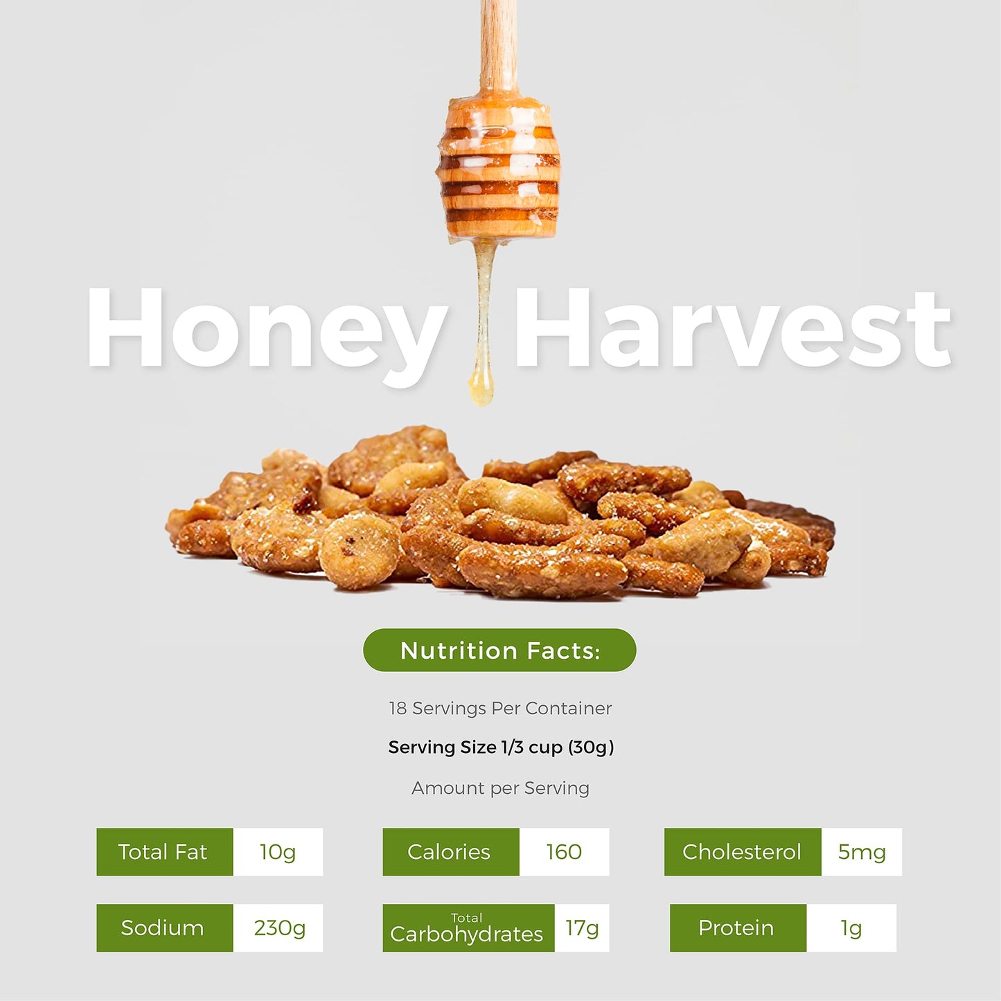 Oregon Farm Fresh Snacks Honey Roasted Mixed Nuts Snack Mix - Locally Made Honey Roasted Peanuts, Toffee Peanuts & Sesame Sticks