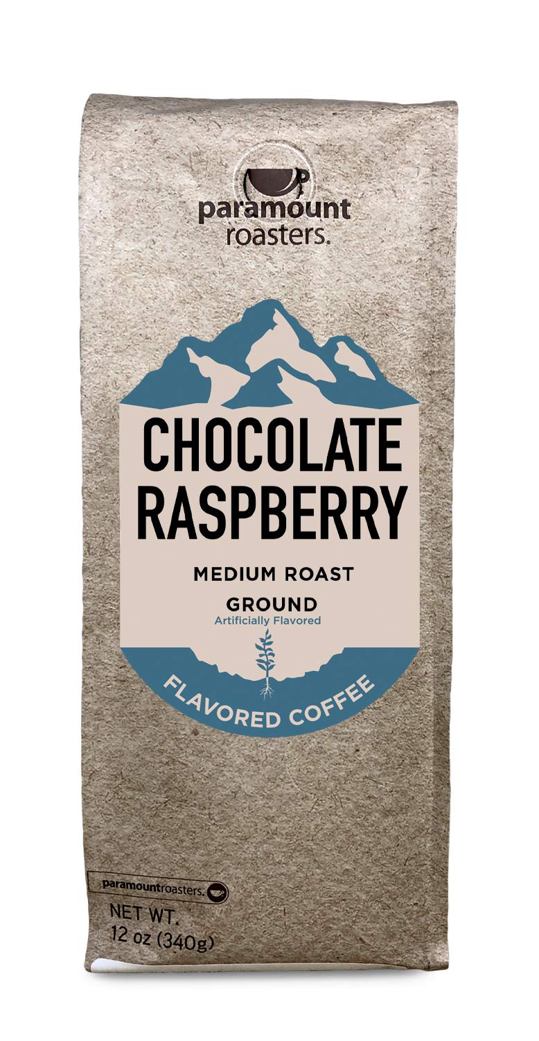 Paramount Roasters Chocolate Raspberry Flavored Ground Coffee, 12 Oz Medium Roast, Paramount Coffee Company