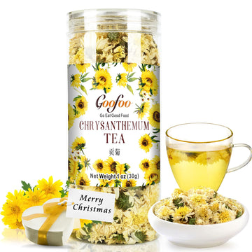 Chrysanthemum Tea, Gongju Edible Chinese Flowers, ??, Dried Whole Bulk Herbal Tea, Organic Natural, Ideal For Gift, 1 Oz
