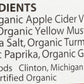 Eden Organic Yellow Mustard, Stone Ground with Apple Cider Vinegar, 9 oz Glass Jar