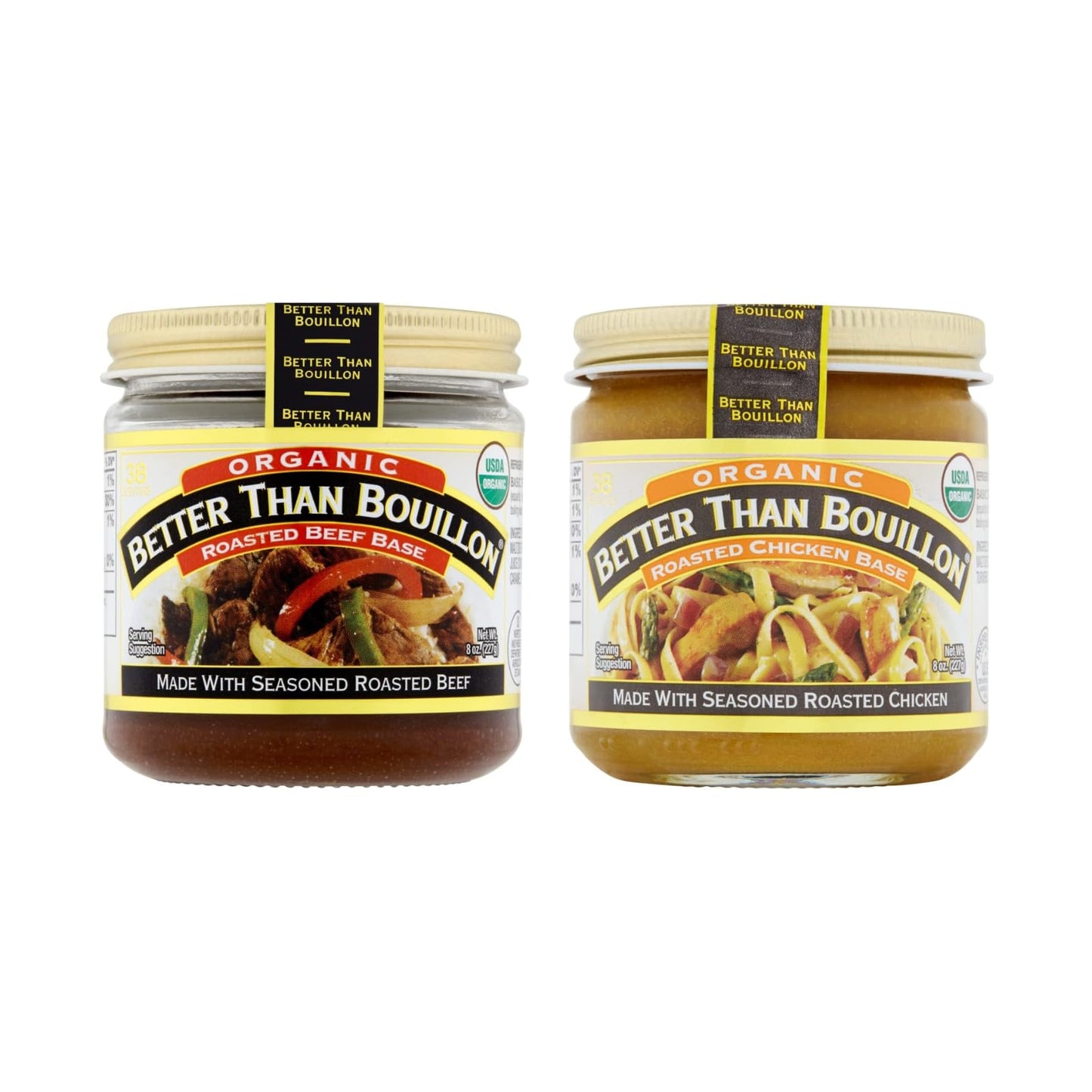 Better Than Bouillon Organic Roasted Chicken & Beef Base Variety Pack, 16 Ounce