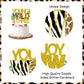 Sursurprise Cake Topper Set, Jungle Animals, Happy 3rd Birthday Decor, 25 Pack, Paper, Model DPA-0830, Color 3rd