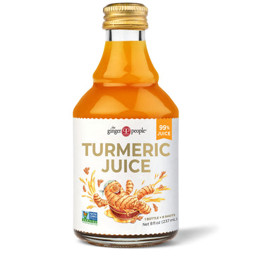 The Ginger People Fiji Turmeric Juice, 8 oz Glass Bottles (Pack of 6)
