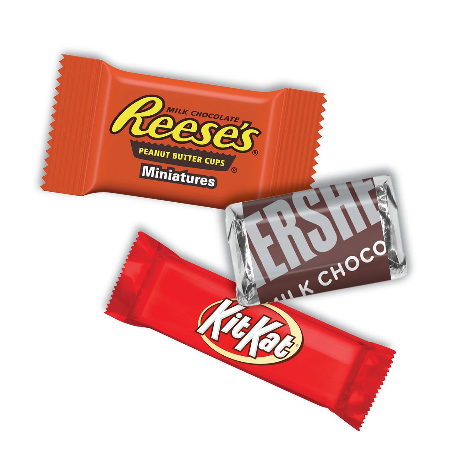HERSHEY'S, KIT KAT and REESE'S Assorted Milk Chocolate Candy Variety Bag, 80.39 oz (265 Pieces)