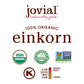 Jovial Organic Einkorn All Purpose Flour, High Protein, Non-GMO, 32 Oz, 3 Pack