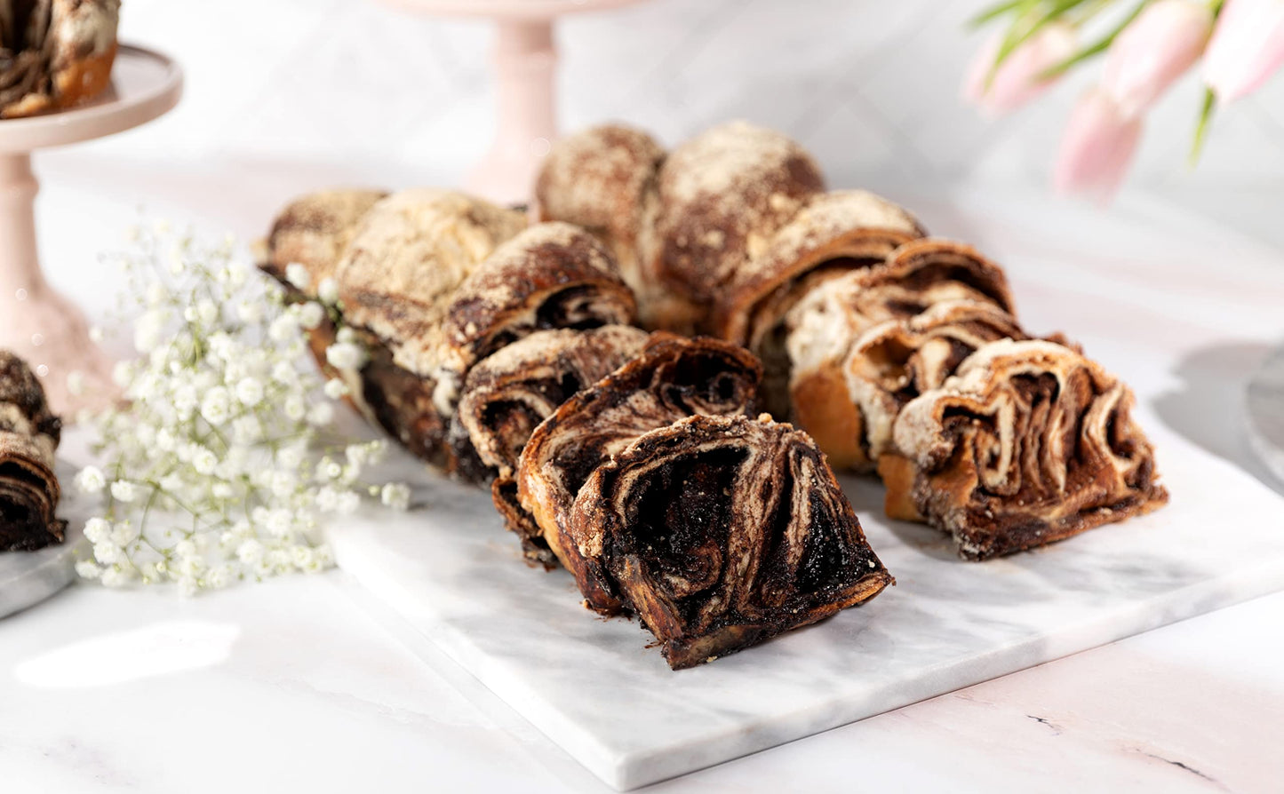Chocolate Babka Bread | Hungarian Chocolate Babka Cake | Chocolate Cake | Baked Fresh Daily | Kosher, Dairy Free & Nut Free | 16