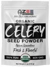 Organic Celery Seed Powder, Apium graveolens Fresh and Flavorful - ZeeHERBS (4 oz)