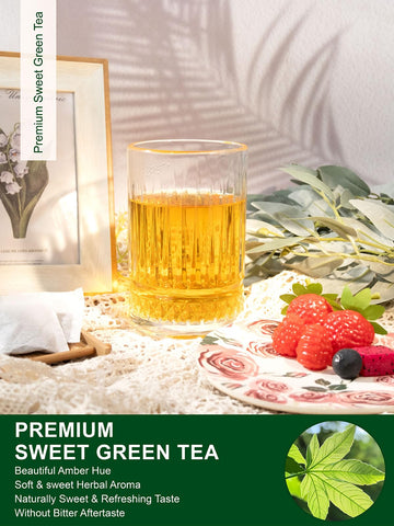 Teelux Sweet Tea Bags, Green Tea Blended With Natural Sweet Tea, Brisk & Sweet Taste, Zero Sugar, 100 Count