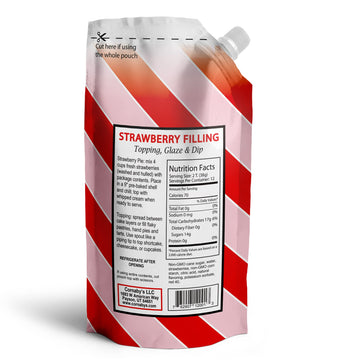 Cornaby'S Strawberry Fruit Bakery Filling And Glaze, For Pies, Cakes, Pastries, Ice Cream And Dessert Topping, Pancake Or Waffle