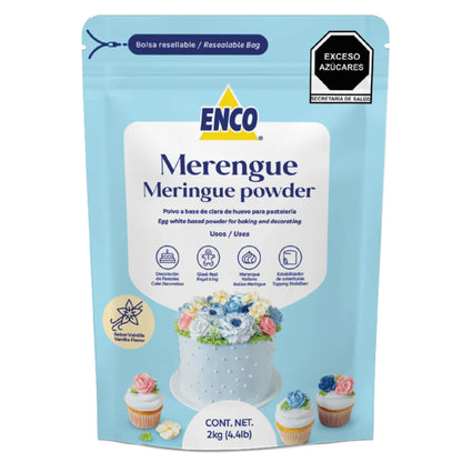 ENCO Meringue Powder 4.4 lb: Perfect for Royal Icing, Meringue Cookies, American Buttercream & more - Vanilla Flavor