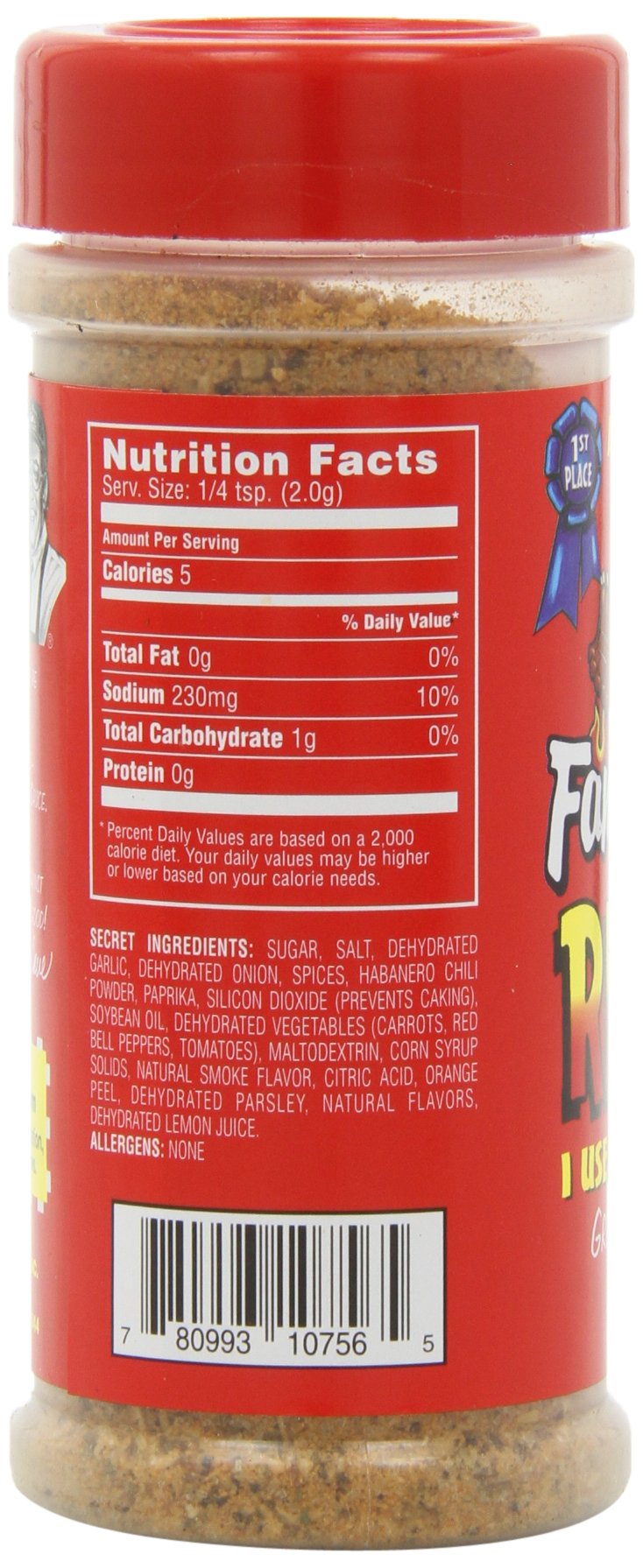 Famous Dave's - 6 pck, Rib Rub Seasoning (33 oz.)