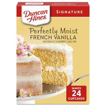 Duncan Hines Signature Perfectly Moist French Vanilla Cake Mix, 15.25 Oz