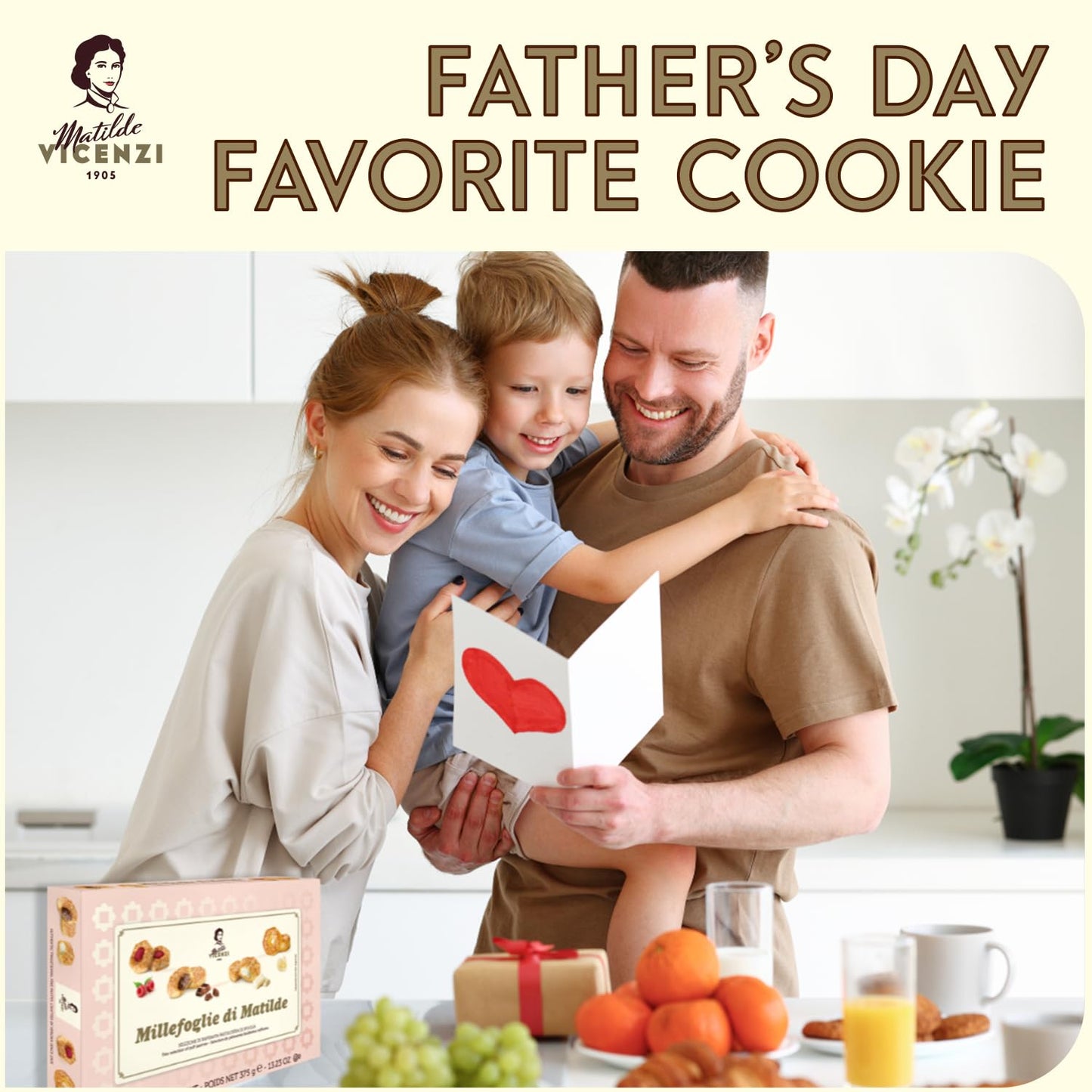 Millefoglie D'Italia Fine Selection Of Italian Puff Pastries, Assortment Of Vanilla, Chocolate, Butter & Raspberry Cookies For F