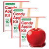 Concord Foods Candy Apple Kit (3 Pack) - Classic Red Candy Apples for Family Treats, Carnivals, Fairs, and Fundraisers - Include