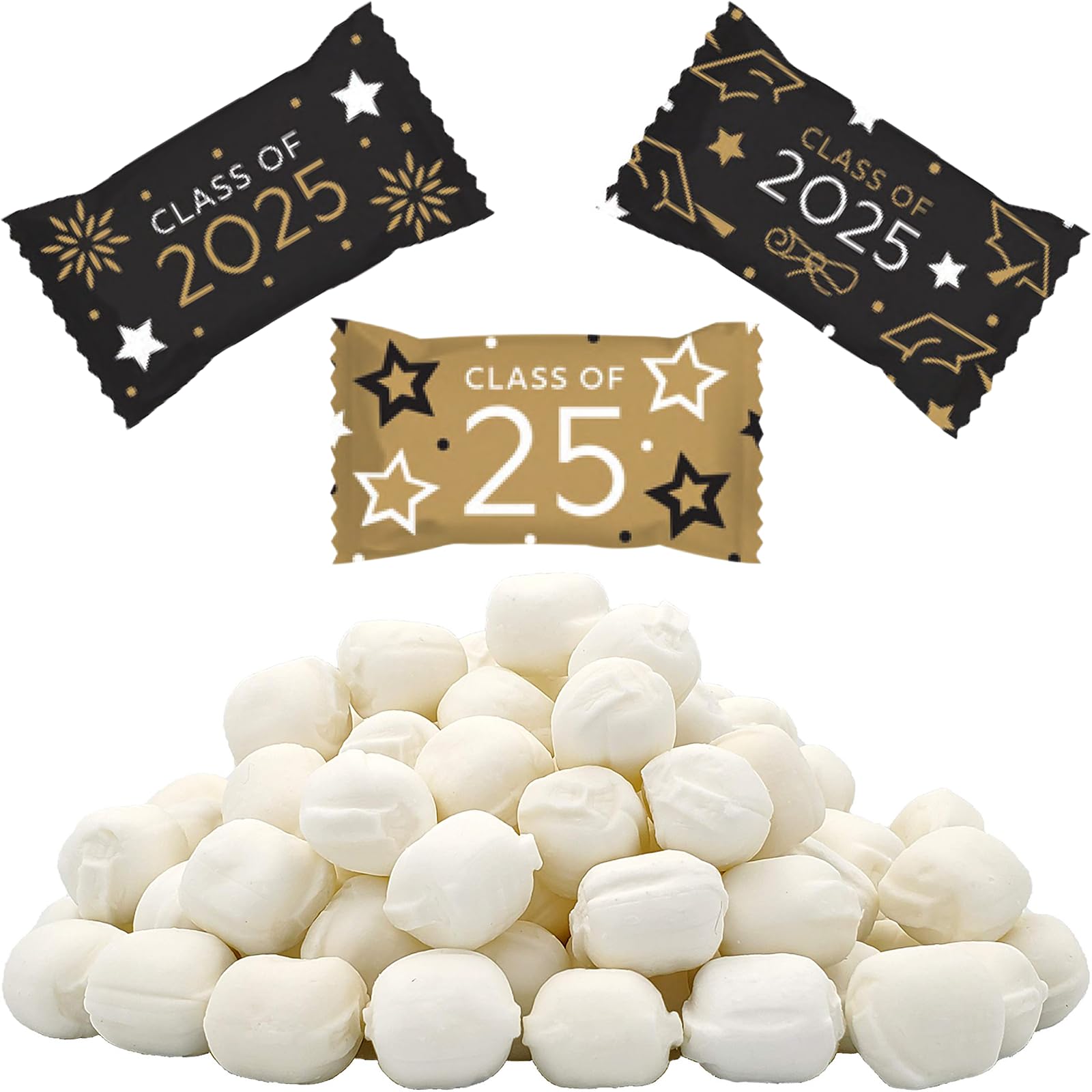 Fruidles Congrats Grad 2025 Buttermints, Mint Candies, After Dinner Mints, Fat-Free, Kosher Certified, Individually Wrapped (55 