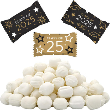 Fruidles Congrats Grad 2025 Buttermints, Mint Candies, After Dinner Mints, Fat-Free, Kosher Certified, Individually Wrapped (55 