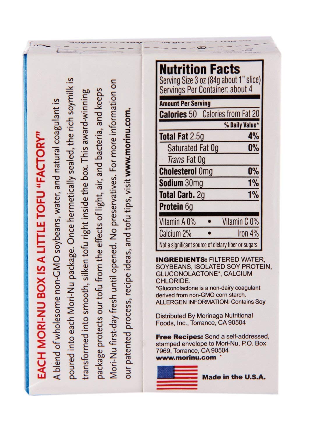 Mori-Nu: Firm Tofu Silken 10.8 Oz, 12 Boxes