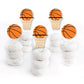 Big Dot of Happiness Nothin but Net - Basketball - Dessert Cupcake Toppers - Baby Shower or Birthday Party Clear Treat Picks -
