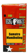 Dazbog Coffee | Sumatra Single Origin | Whole Bean | 11 Oz. | Strong, Sweet & Earthy Aroma | Exotic, Heavily-Bodied Blend | Smooth Finish | Vacuum Sealed Freshness