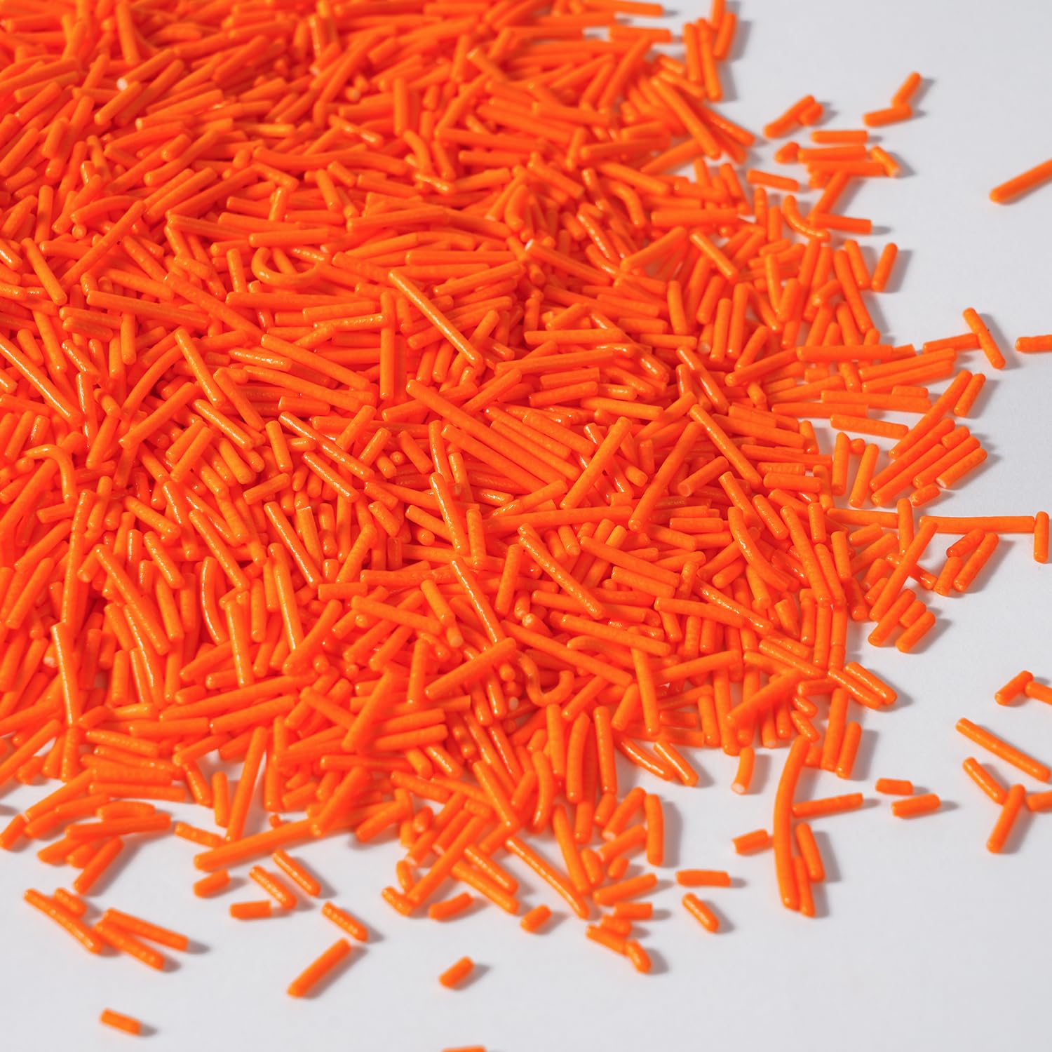 Edible Orange Sprinkles  Jimmies Sprinkle  Orange Sprinkles For Cupcakes  Cakes  Cookies  Macarons  Ice Cream  Perfect For Halloween  Fall  Thanksgiving Day(120G/4.23Oz)
