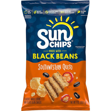 SunChips Made With Black Beans Southwestern Queso, 7 Oz