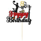 1Pc 8Th Birthday Basketball Cake Topper Glitter Basketball Sports Theme Cake Pick For Baby Shower 8Th Birthday Cake Decorations
