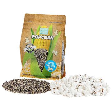 Wabash Valley Farms Popcorn Kernels - Sweet Baby Blue Kernels, Blue Popcorn Kernels, Gourmet Popcorn Kernels for Popcorn Maker, 
