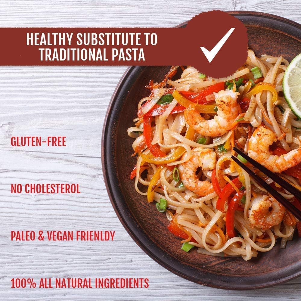 Best Of Thailand Rice Noodle Sticks | Great For Traditional Thai, Vietnamese, Chinese, Japanese Stir Fry & Soups | Non-Gmo, Glut