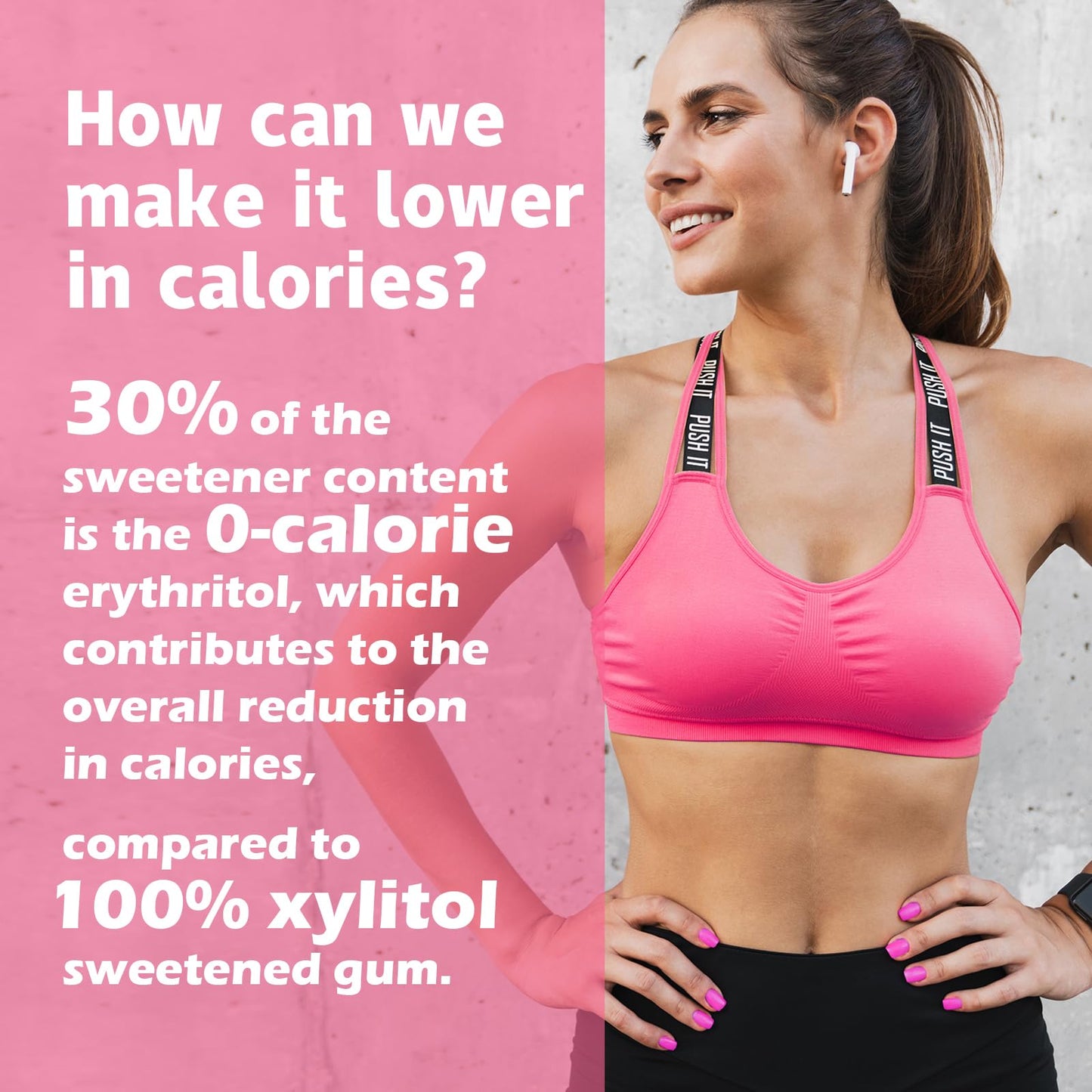 Dc24 Daily Care Xylitol Chewing Gum With Erythritol, Aspartame Free & Sugar Free Gum For Dry Mouth, Low-Calorie, Sugarless, Wate