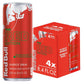 Red Bull Red Edition Energy Drink, Watermelon, With 80Mg Caffeine Plus Taurine & B Vitamins, 8.4 Fl Oz, Pack Of 4 Cans