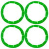 Cornucopia Brands Silicone Pie Crust Shields (4-Pack), Adjustable Pie Protectors, Green