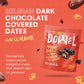 Dorrel - Belgian Dark Chocolate Covered Dates (Medjool) With Walnuts Stuffing, High Energy Vegan Choco Snack, Delicious, Kosher