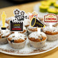 24 Pcs Movie Night Themed Cupcake Toppers For Birthday Party Decorations, Cinema Themed Party Supplies, Cinema Sign