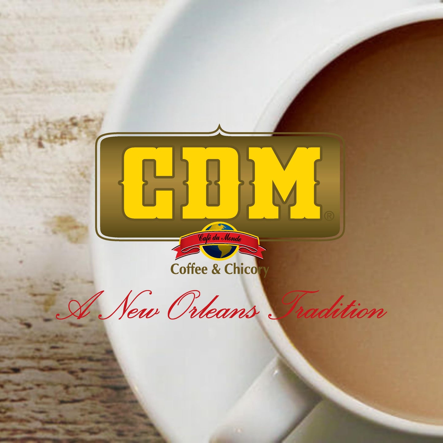 CDM Ground Coffee & Chicory Regular Grind, 34.5oz Can, Pack of 1