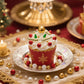 Twisweet Christmas Sprinkles, Gold and Red Pearls for Cake Decorating, Edible Christmas Tree Sugar Sprinkles for Baking, Candy P