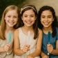 SweetGlob Classic Rock Candy Sticks, Sugar Crystal Lollipops, 18 Count, Frozen Ice Blue & White, Individually Wrapped