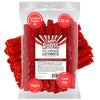 Sweet Roots Hot Cinnamon Licorice Twists (16 Oz / 1 Bag) - Jumbo Size - Certified Kosher - Vegan - Fat Free