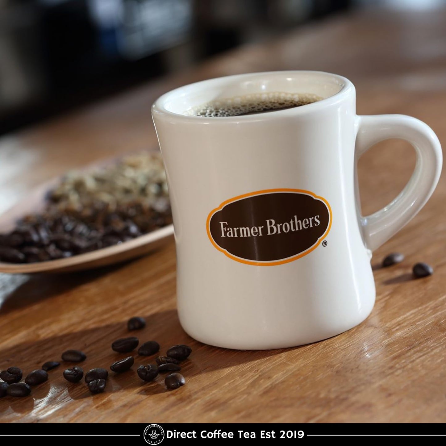 Farmer Bros Ground Coffee - Breakfast Blend  5-lb Bag - Smooth Finish  Aromatic & Mild Flavor - Includes Direct Coffee Tea Est 2019 Barista Spoon with Clip