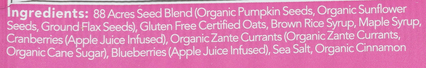 88 Acres, Triple Berry Blend Seed Bar, 16 Ounce