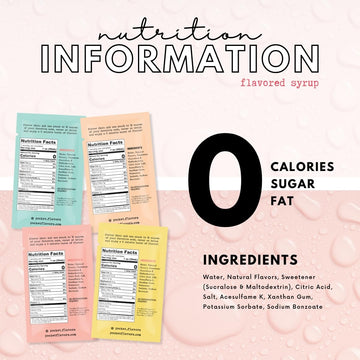 Pocket Flavors Zero Calorie Flavored Syrup, Variety (32)