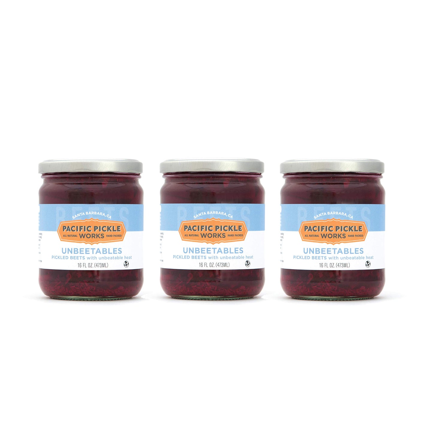 Pacific Pickle Works Unbeetables Savory and Spicy Pickled Beets 3-Pack 16oz