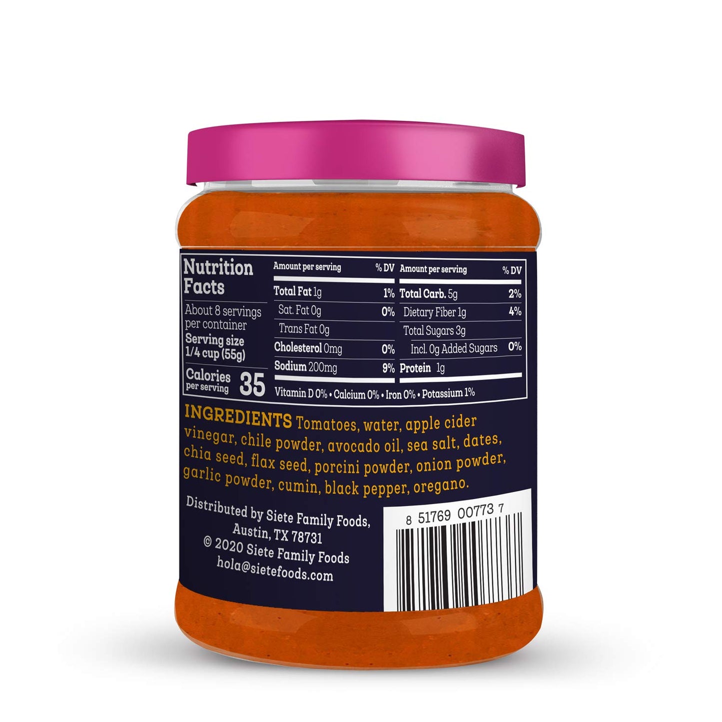 Siete Family Foods Red Enchilada Sauce 15 OZ