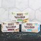 Mighty Sesame Tahinibars, Variety Pack (18 Bars) | 6 Pistachio - 6 Vanilla - 6 Cocoa Nibs | 100 Calorie Mini Halva Bars | Indivi