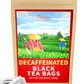 TeeLux Decaf Black Tea Bags, Premium Decaffeinated, Smooth Taste, 100 Count