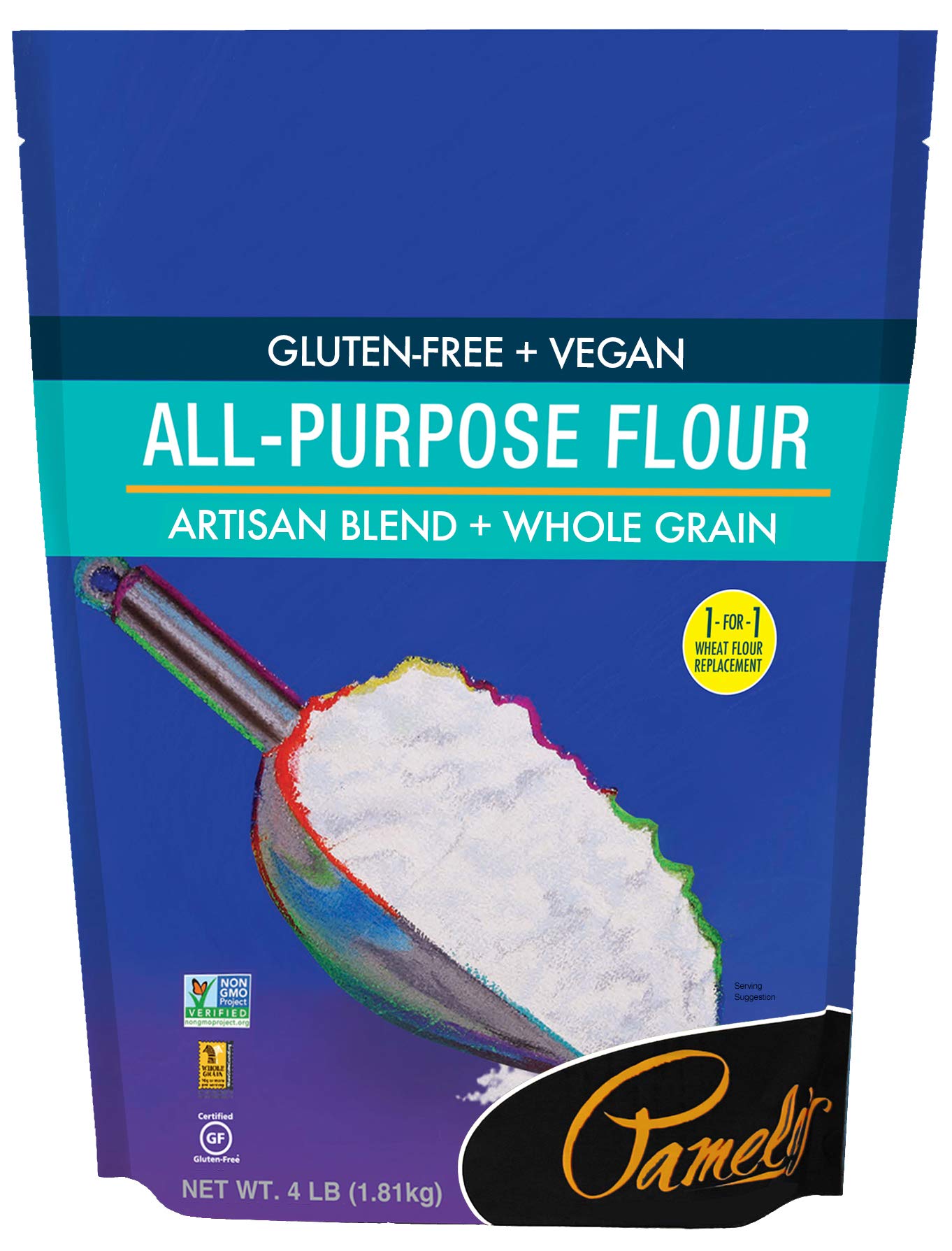Pamela'S Products Gluten Free Artisan Flour Blend, 4 Pound ( Packaging May Vary )