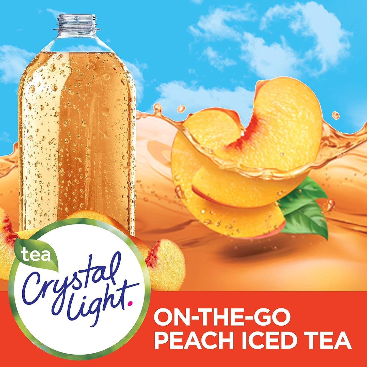 Crystal Light On The Go Peach Drink Mix - 12 Pack